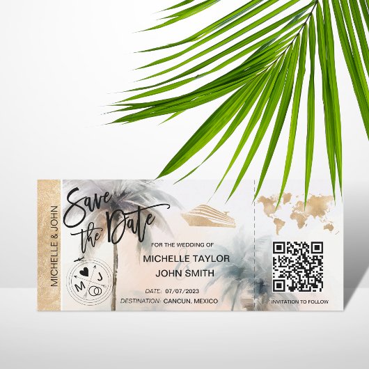 搭乗パスマップクルーズQRコード請求書の保存 招待状