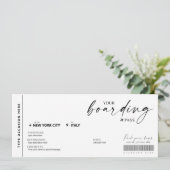 搭乗パスモダンサプライズ偽の航空会社チケット (スタンド正面)