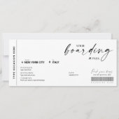 搭乗パスモダンサプライズ偽の航空会社チケット (正面)