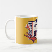 搭乗パス鍵ウェストフロリダ州 コーヒーマグカップ (左)