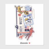 搭乗パス鍵ウェストフロリダ州 シール (シート)