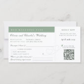 搭乗パスSage Qrコードのタイムラ結婚イン シーズンカード (正面)