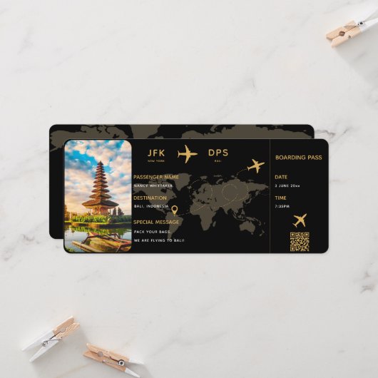 搭乗パーソナライズされた券テンプレート カード (正面/裏面インサイチュ)