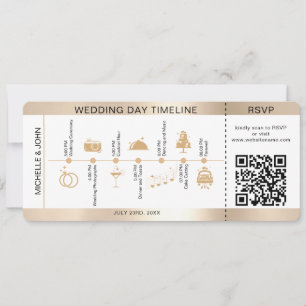 搭乗券のタイ図解入りの、写真付きのムラ結婚インRSVP 招待状