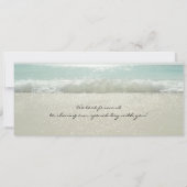 搭乗券のビーチは結婚式の招待及びRSVPを振ります 招待状 (裏面)