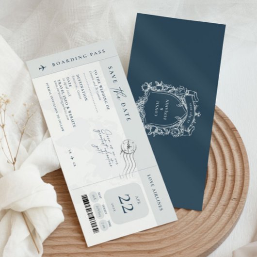 搭乗券の保存招待状