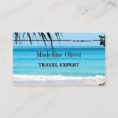 搭乗券の旅行代理店の宛先海 名刺 (裏面)