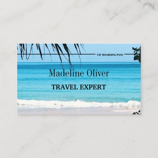 搭乗券の旅行代理店の宛先海 名刺 (裏面)