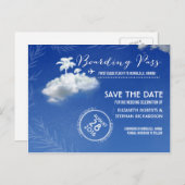 搭乗券の日付チケットの保存 案内ポストカード (正面/裏面)