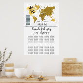 搭乗券の結婚座席表 ポスター (キッチン)