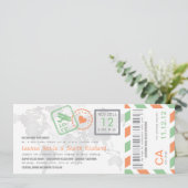 搭乗券の航空郵便のチケットの招待状 招待状 (スタンド正面)