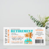 搭乗券の除・売却パーティの招待状 招待状 (スタンド正面)