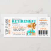 搭乗券の除・売却パーティの招待状 招待状 (正面)