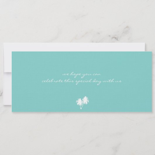 搭乗券をハワイに保存 セーブザデート (裏面)