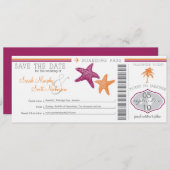 搭乗券を保存する セーブザデート (正面/裏面)