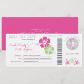 搭乗券を保存する セーブザデート (正面/裏面)