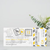 搭乗券エアメールチケット招待状 招待状 (スタンド正面)