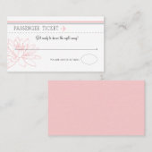 搭乗券エスコート/シーティングカード プレイスカード (正面/裏面)