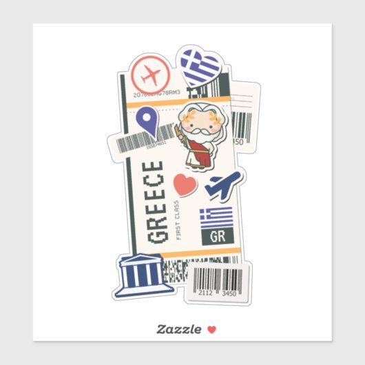 搭乗券ギリシャ シール (シート)