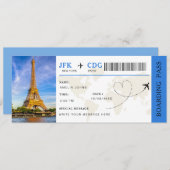 搭乗券サプライズ旅行航空券 招待状 (正面/裏面)