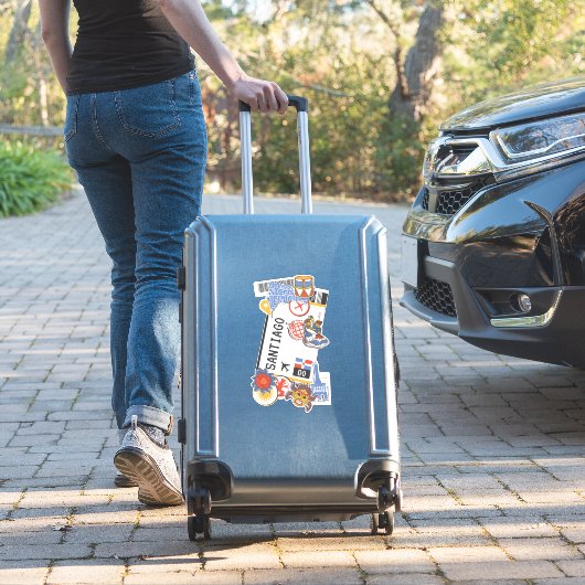 搭乗券サンティアゴデロスカバレロスドミニカ シール (スーツケースインサイチュ)