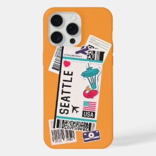 搭乗券シアトルUSA iPhone 15 PRO MAXケース