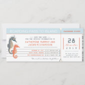 搭乗券シーホースとの日付チケットを保存 セーブザデート (正面)