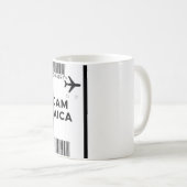 搭乗券ジャマイカマグ コーヒーマグカップ (正面右)