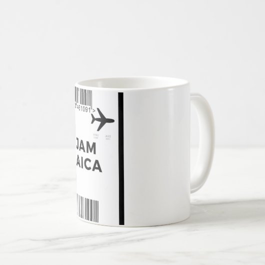 搭乗券ジャマイカマグ コーヒーマグカップ (正面右)