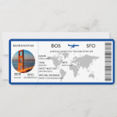 搭乗券スクラッチサプライズ旅行お披露目 招待状 (正面)