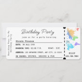 搭乗券トラベルラバーパーティーの写真 招待状 (正面)