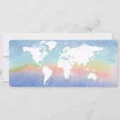 搭乗券トラベル日付の結婚保存 招待状 (裏面)