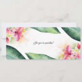 搭乗券フローラパイナップル結婚ズチケット 招待状 (裏面)