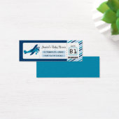 搭乗券ベビーシャワーメッセージカード (デスク)