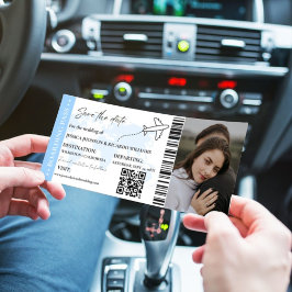 搭乗券ミニマル保存日付チケット セーブザデート