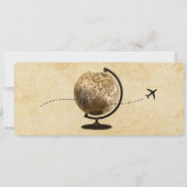 搭乗券ヴィンテージマップ招待状の保存 招待状 (裏面)