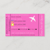 搭乗券名刺 名刺 (裏面)