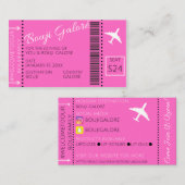 搭乗券名刺 名刺 (正面/裏面)