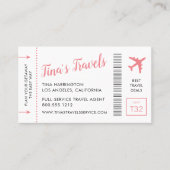 搭乗券名刺 名刺 (正面)