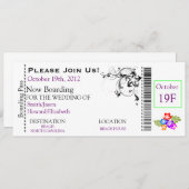 搭乗券招待状 招待状 (正面/裏面)