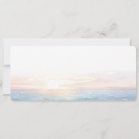 搭乗券海サンセットベビーシャワー 招待状 (裏面)