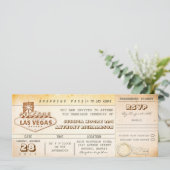 搭乗券結婚のチケット招待ラスベガス 招待状 (スタンド正面)