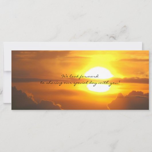 搭乗券結婚のチケット招待状 招待状 (裏面)