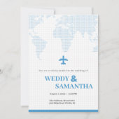 搭乗券結婚式招待状 招待状 (正面)