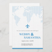 搭乗券結婚式招待状 招待状 (正面/裏面)