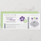 搭乗券結婚式招待状 招待状 (正面/裏面)