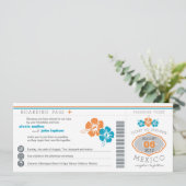 搭乗券結婚式招待状 招待状 (スタンド正面)