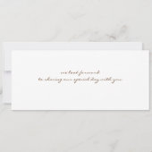 搭乗券結婚式招待状 招待状 (裏面)