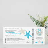 搭乗券結婚式招待状 招待状 (スタンド正面)