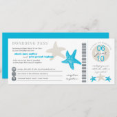 搭乗券結婚式招待状 招待状 (正面/裏面)